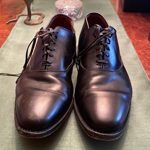 Allen Edmonds Orlean Men\'s‎ US 14D Turquoise Suede Plain-Toe Derby Dress Shoes Allen Edmonds Slip Resistant Dress Shoes for Men for sale | eBay main image 4